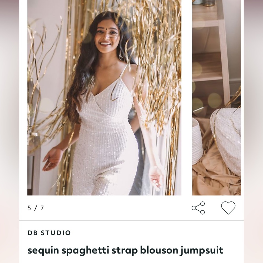 DB Studio Sequin Spaghetti Strap Jumpsuit